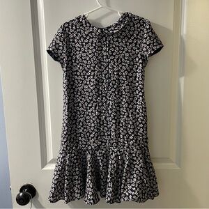 Ralph Lauren Navy Blue/White  Floral Kids Dress